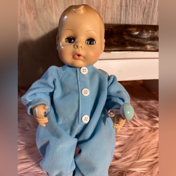 EE G EE Other - Horsman Doll Inc. Boy Baby Doll with Rattle movable eyes